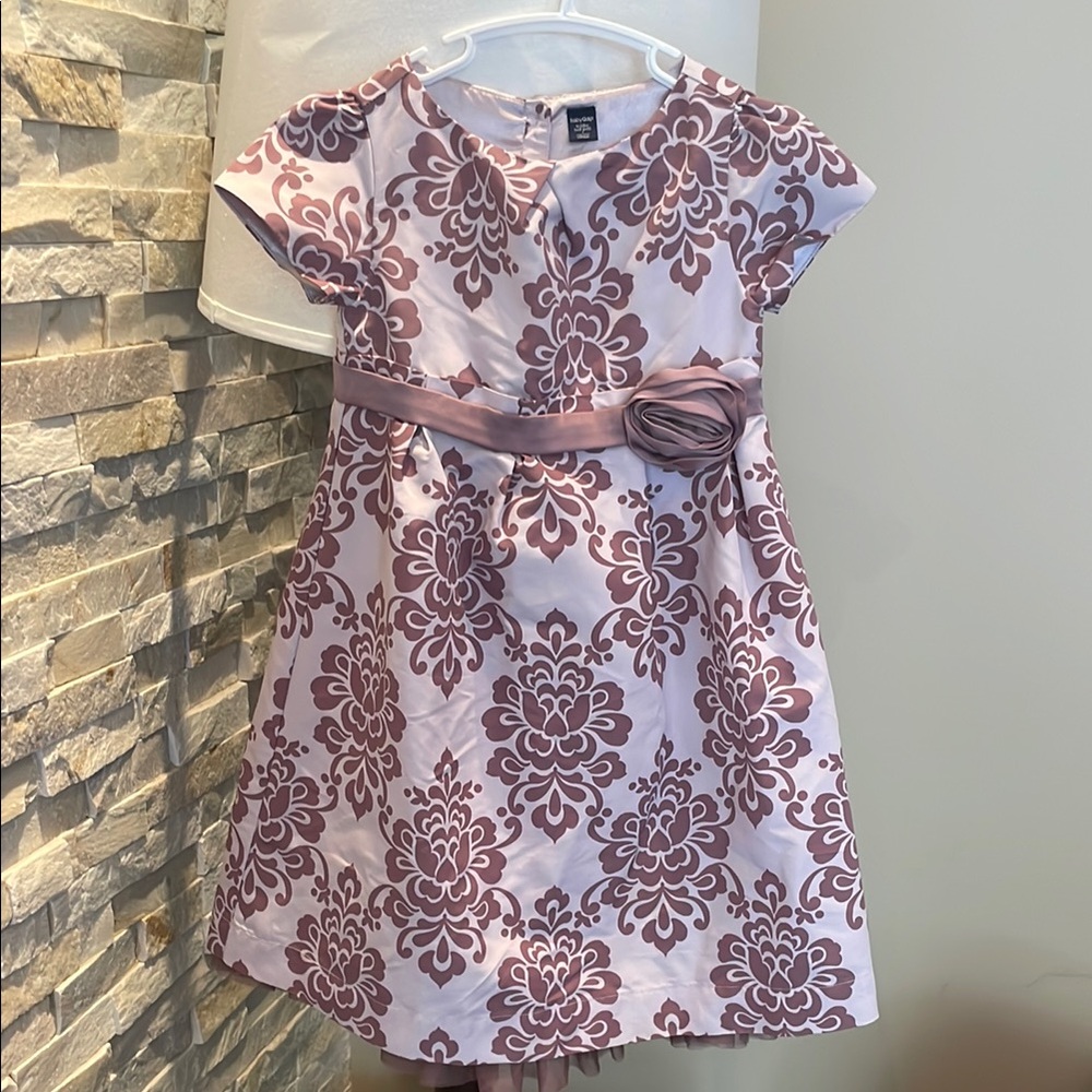 GAP Purple A-Line Party Dress with Flutter Cap Sleeves